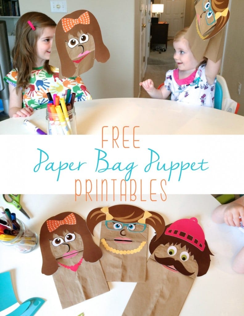 Free Printable Paper Bag Puppets