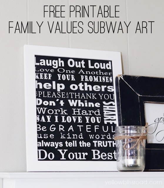 free printable family values subway art