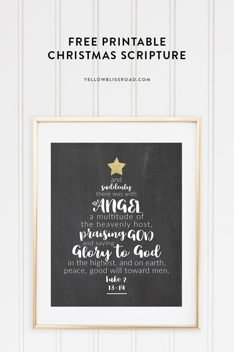 This Free Printable Christmas Scripture Tree speaks to the true meaning of Christmas. Available in a variety of colors and backgrounds, it's the perfect addition to any Christmas decor!