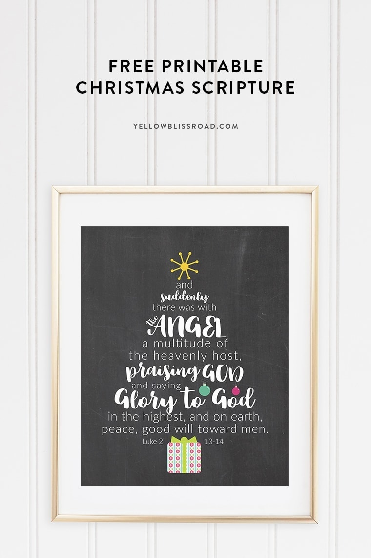 This Free Printable Christmas Scripture Tree speaks to the true meaning of Christmas. Available in a variety of colors and backgrounds, it's the perfect addition to any Christmas decor!