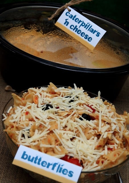 A bowl of food on a table