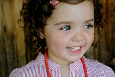 A little girl posing for the camera