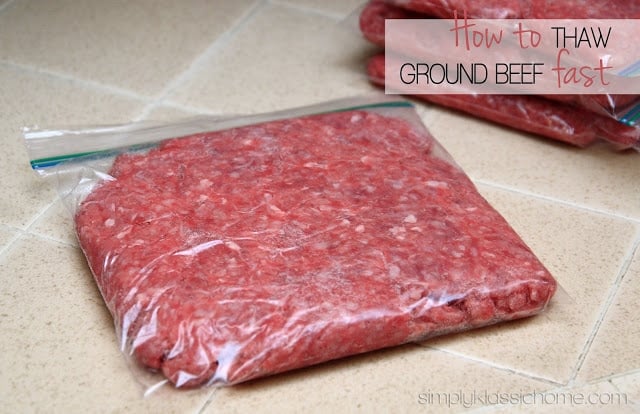 Social media image of How to Thaw Ground Beef Fast