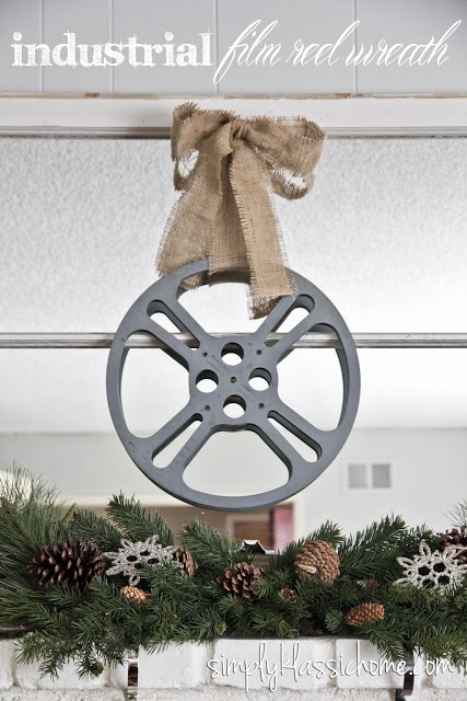 Film reel wreath