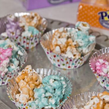 Peeps Popcorn on table