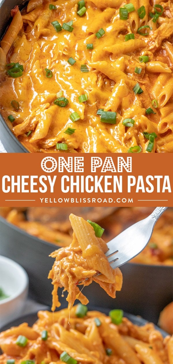 Pan of Cheesy Chicken Pasta