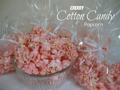 Social media image of Cherry Cotton Candy Popcorn