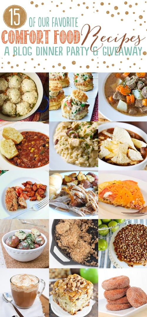 15 Warm, comforting dishes, sure to satisfy your comfort food fix. The perfect meals, sides and desserts to warm your soul on those crisp autumn nights. 15 Warm, comforting dishes, sure to satisfy your comfort food fix. The perfect meals, sides and desserts to warm your soul on those crisp autumn nights.