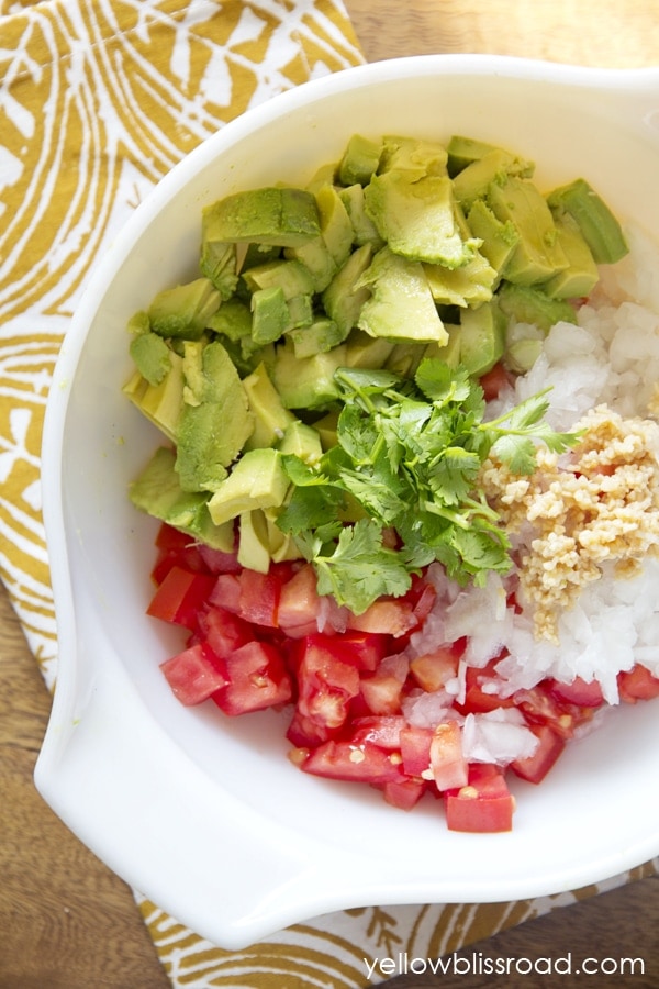 Avocado Bruschetta In Bowl