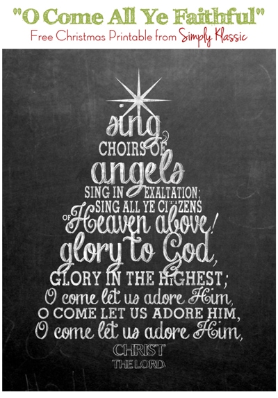 12 Free Christmas Chalkboard Printables Little Gold Pixel
