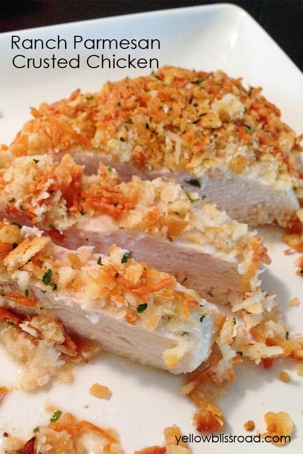 Baked Ranch Parmesan Crusted Chicken - delicious easy and perfect any night of the week.