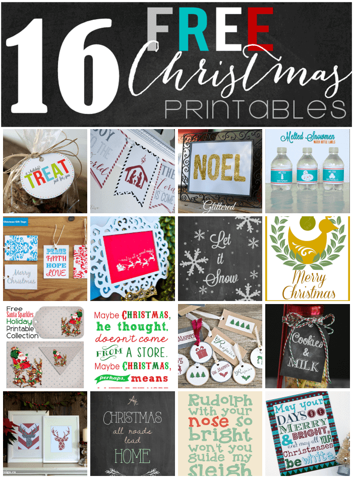 16 Brand New Christmas Printables! 16 Brand New Christmas Printables!