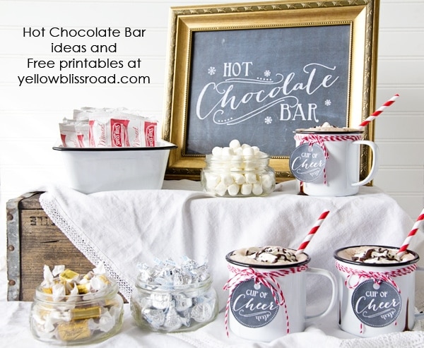 Hot Chocolate Bar with Free Chalkboard Printables 2