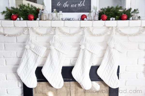 Simple Christmas Mantel 2
