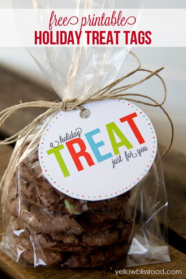 free printable holiday treat tags