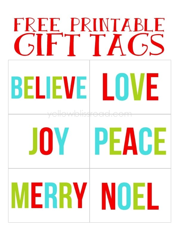 gift tags