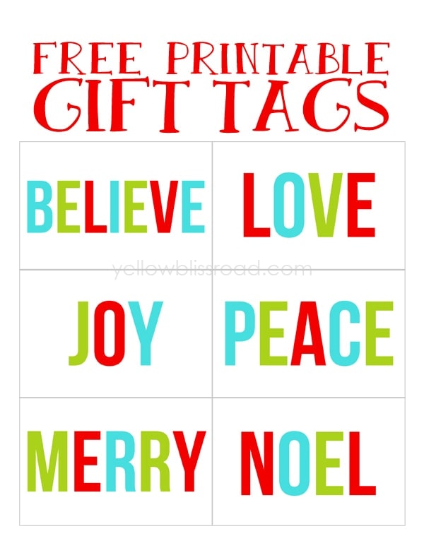 gift tags