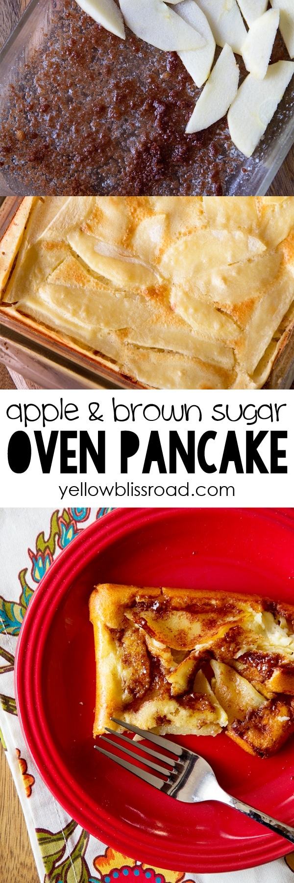 Apple and Brown Sugar Oven Baked Pancake