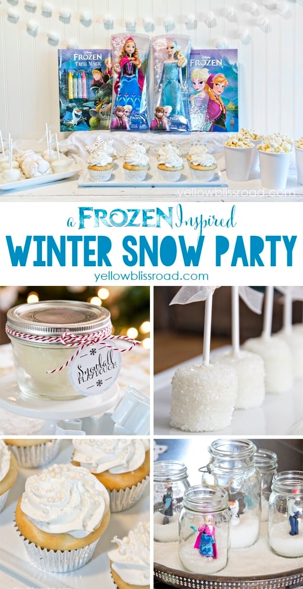 FROZEN Inspired Snow Party Collage #cbias #frozenfun #shop