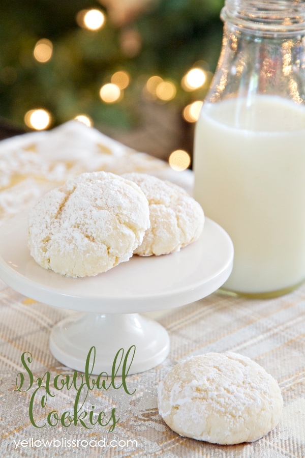 Snowball Cookies - Nut Free and Made with Cake Mix!