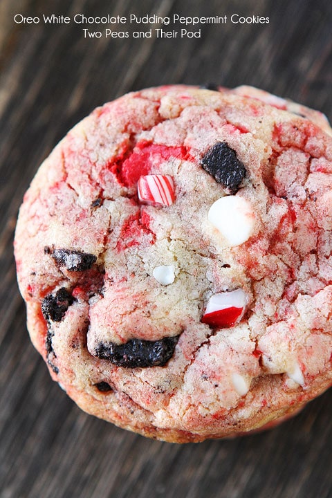 A close up of a Peppermint Cookie