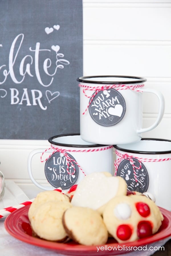Hot Chocolate Bar for Valentine's Day