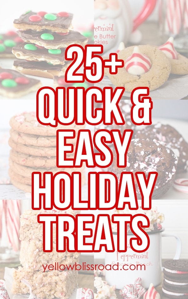 25+ Quick and Easy Holiday Treats to make today!