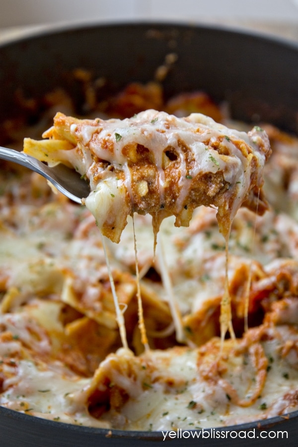 30 minutes Stovetop Lasagna