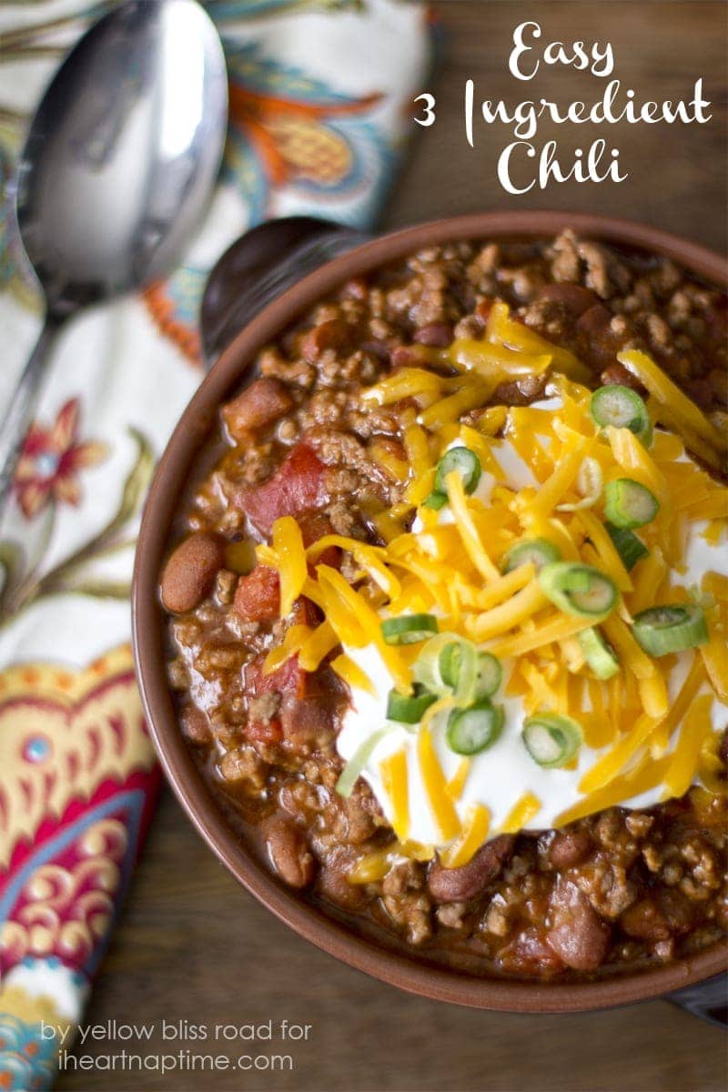 Easy Three Ingredient Chili title