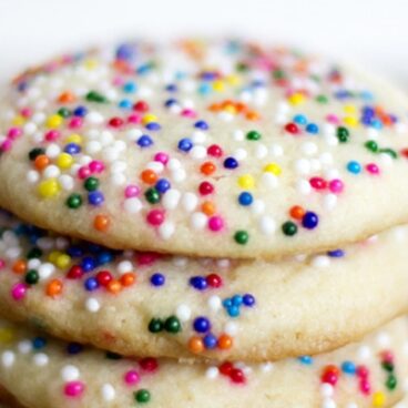 Sugar cookies with sprinkles