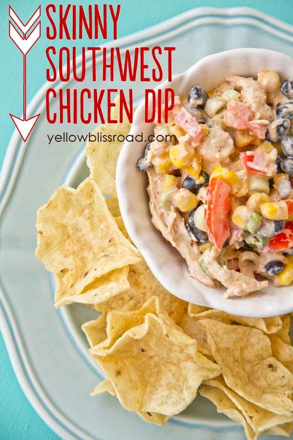 Skinny Southwest Chicken Appetizer recipe - Greek Yogurt makes this recipe just as healthy as it is delicious! 