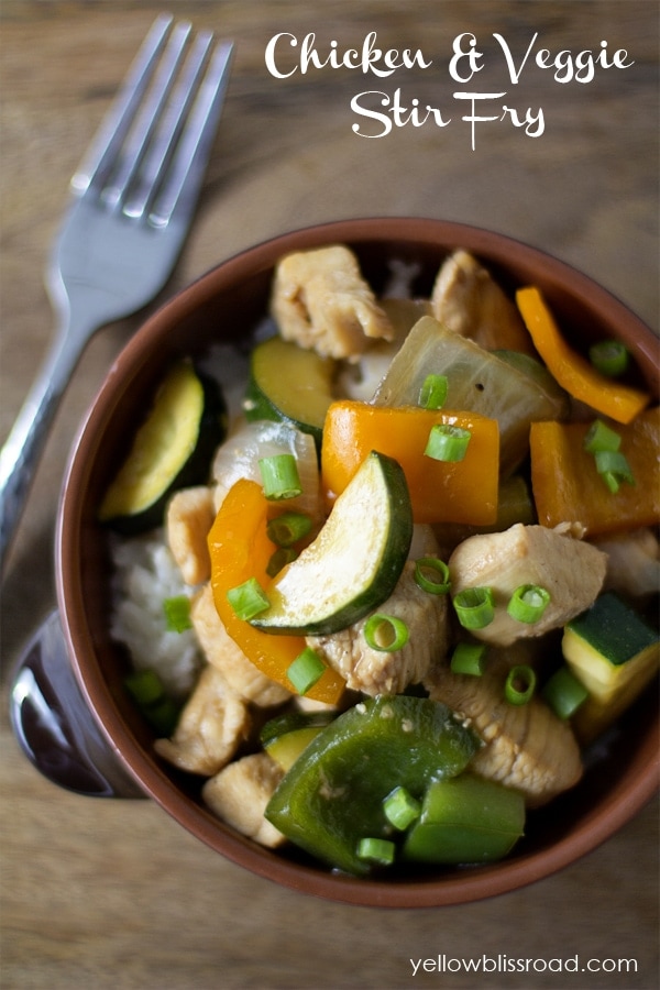 chicken and vegetable stir fry