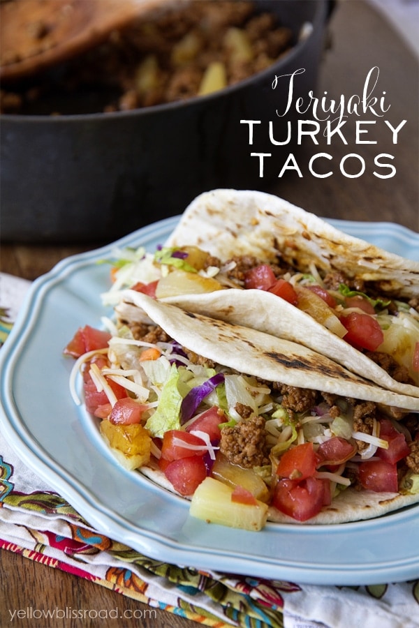 Teriyaki Turkey Tacos 