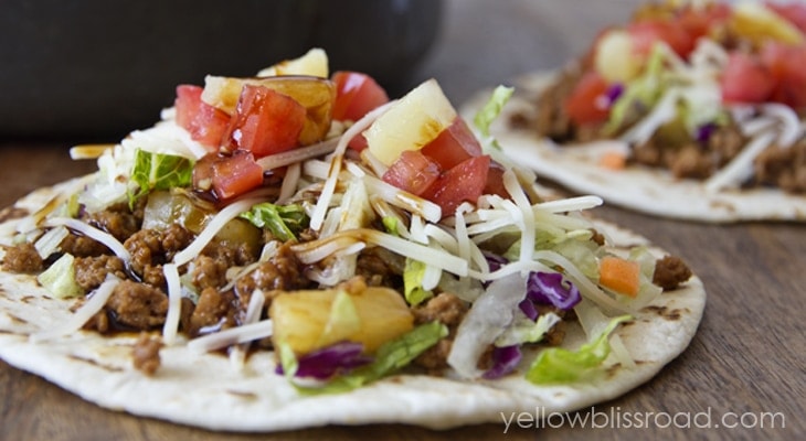 Teriyaki Turkey Tacos | YellowBlissRoad.com