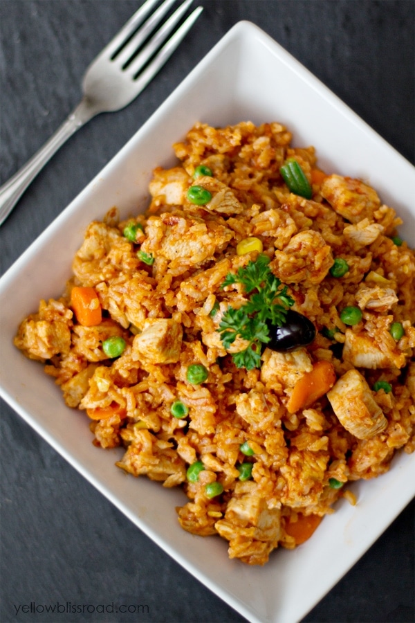 One Pot Mexican Chicken and Rice - Yellow Bliss Road