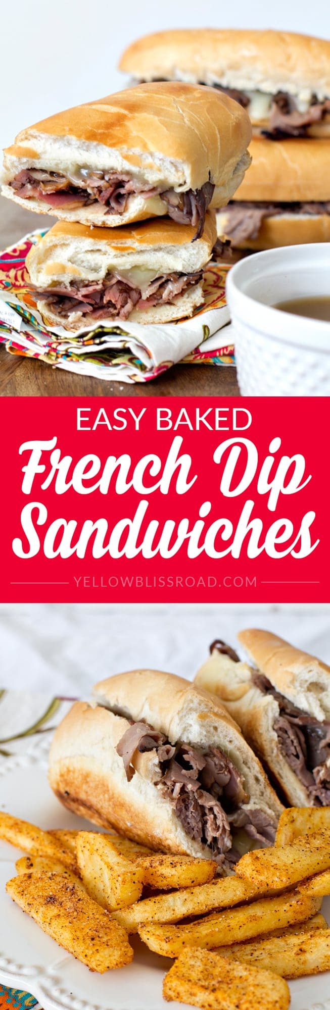 Easy Baked French Dip Sandwiches