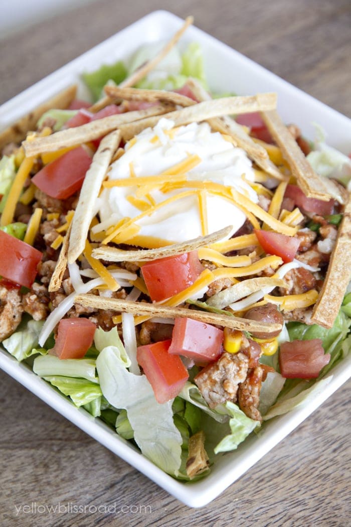 Easy and Healthy Taco Salad 2
