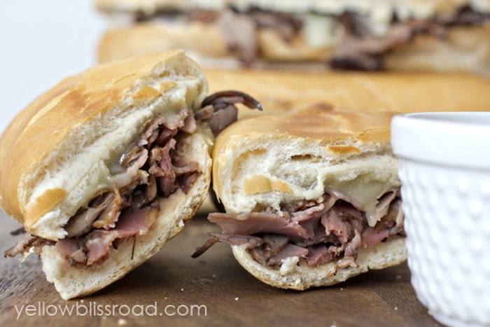 Easy Baked French Dip Sandwiches - Yellow Bliss Road