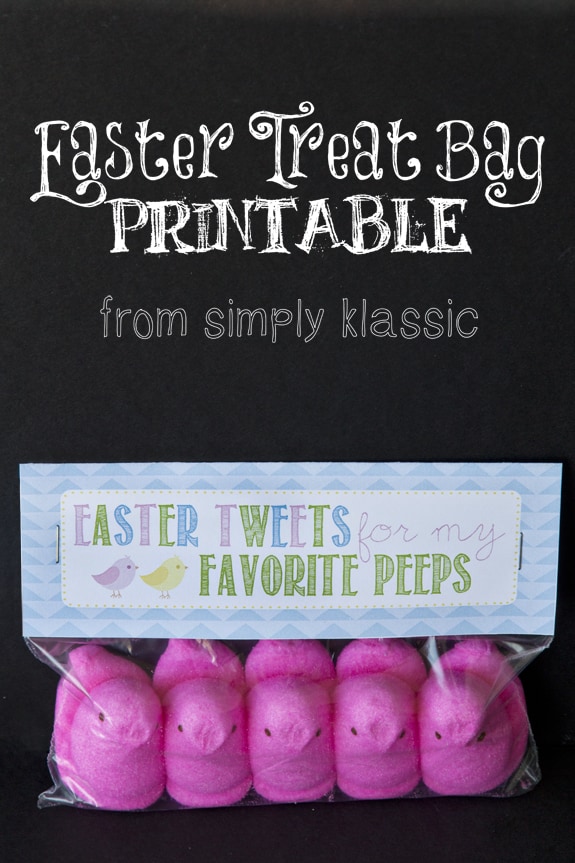 Social media image of Easter Treat Bag Printable