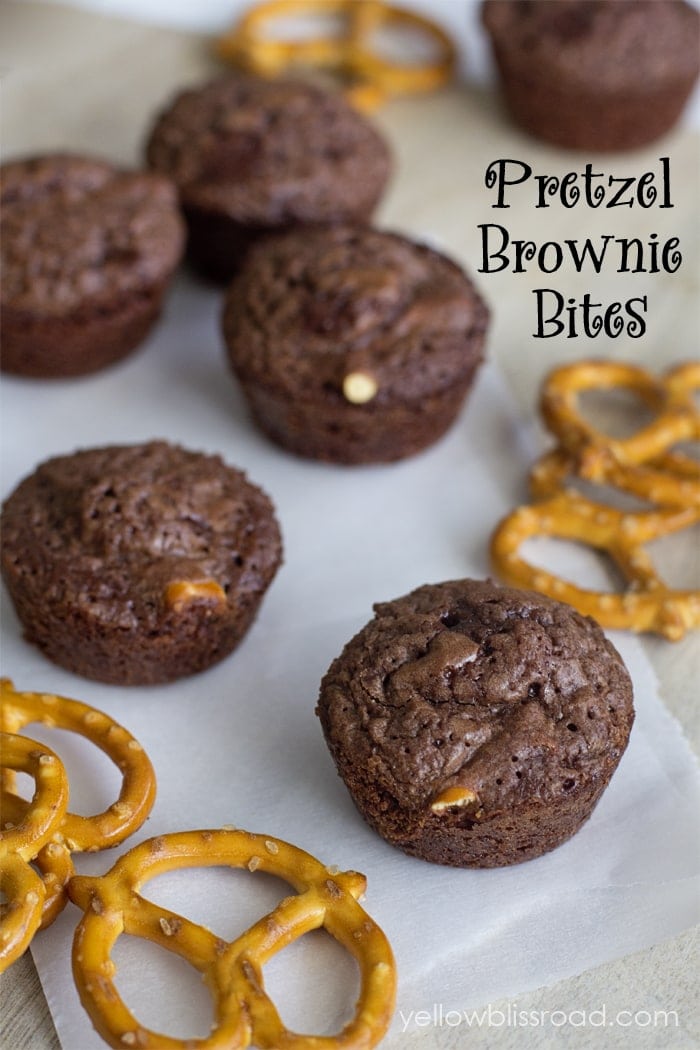 pretzel brownie bites
