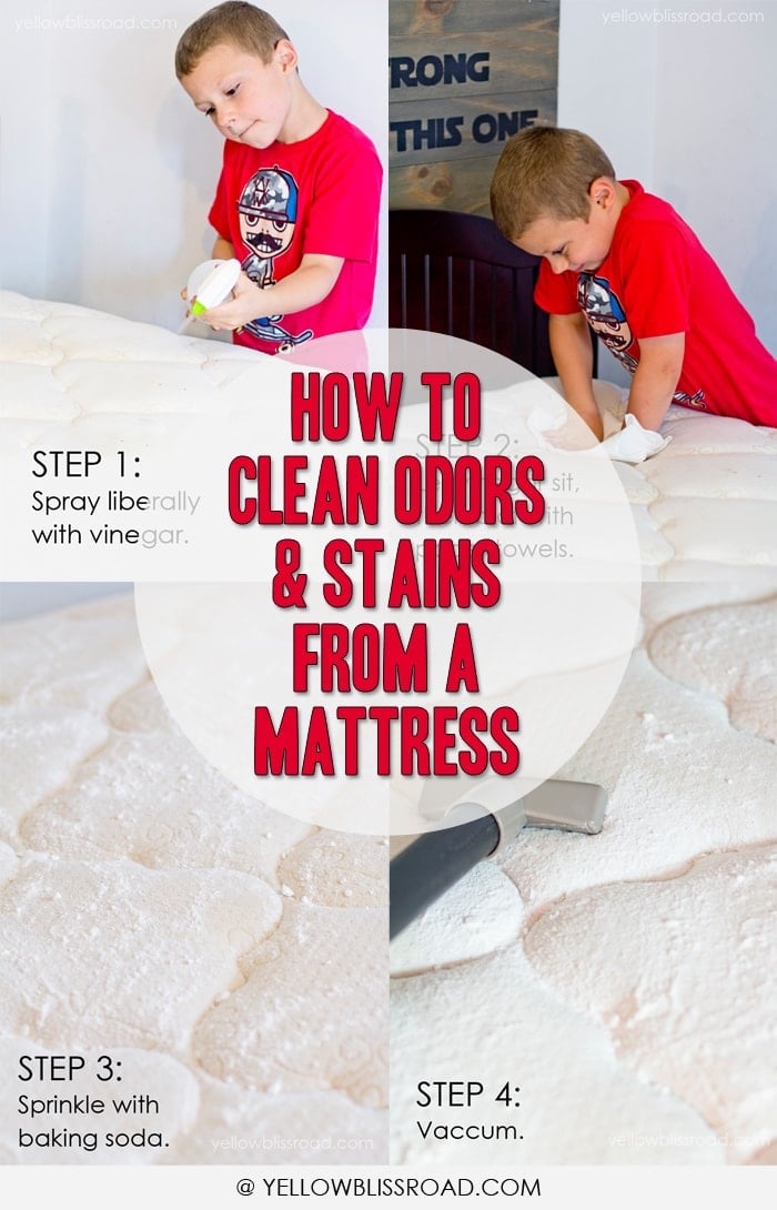 how to clean a urine stain on a mattress