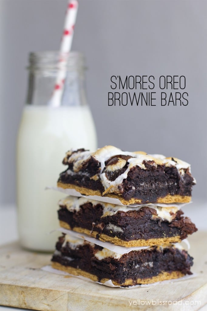 Smores Oreo Brownie Bars