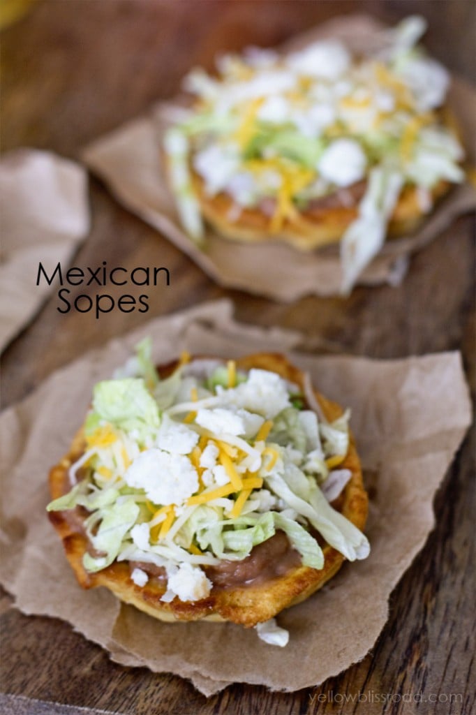 Perfect for Cinco de Mayo!! Traditional Mexican Sopes that are gluten free and vegetarian. 