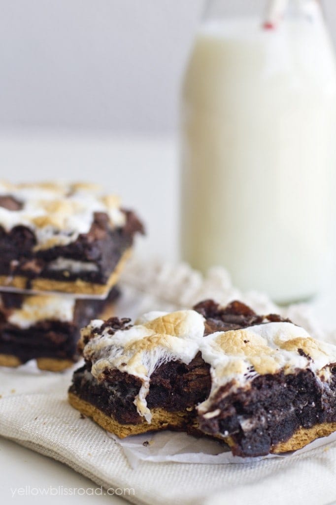 S'Mores Oreo Brownies