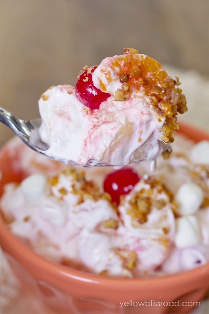 Bowl of sour cream salad