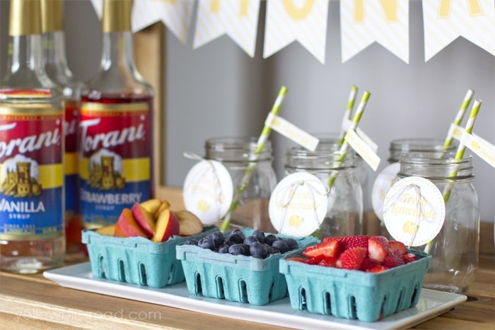 How to Set Up a Lemonade Bar (Flavored Recipes) - Celebrations at Home