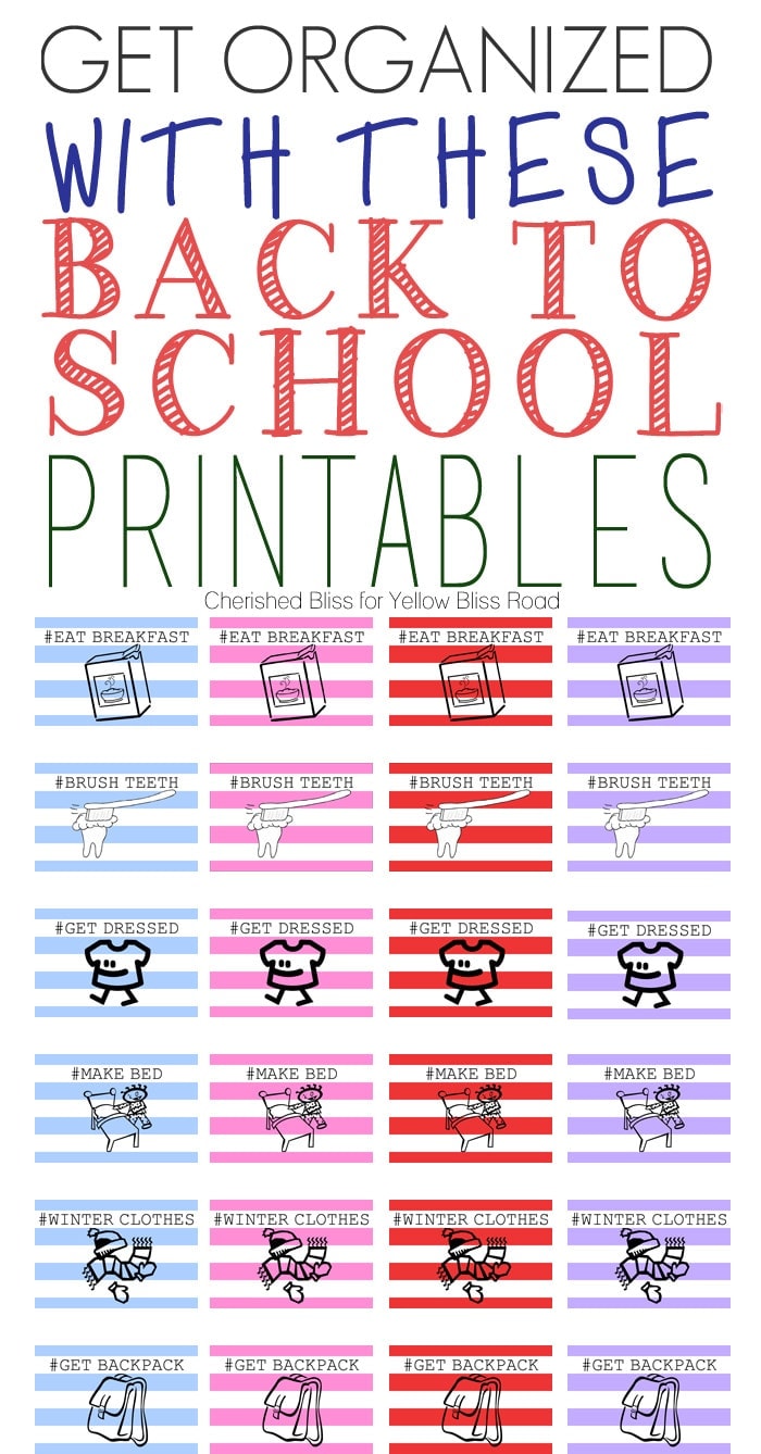 Back to School Free Printables