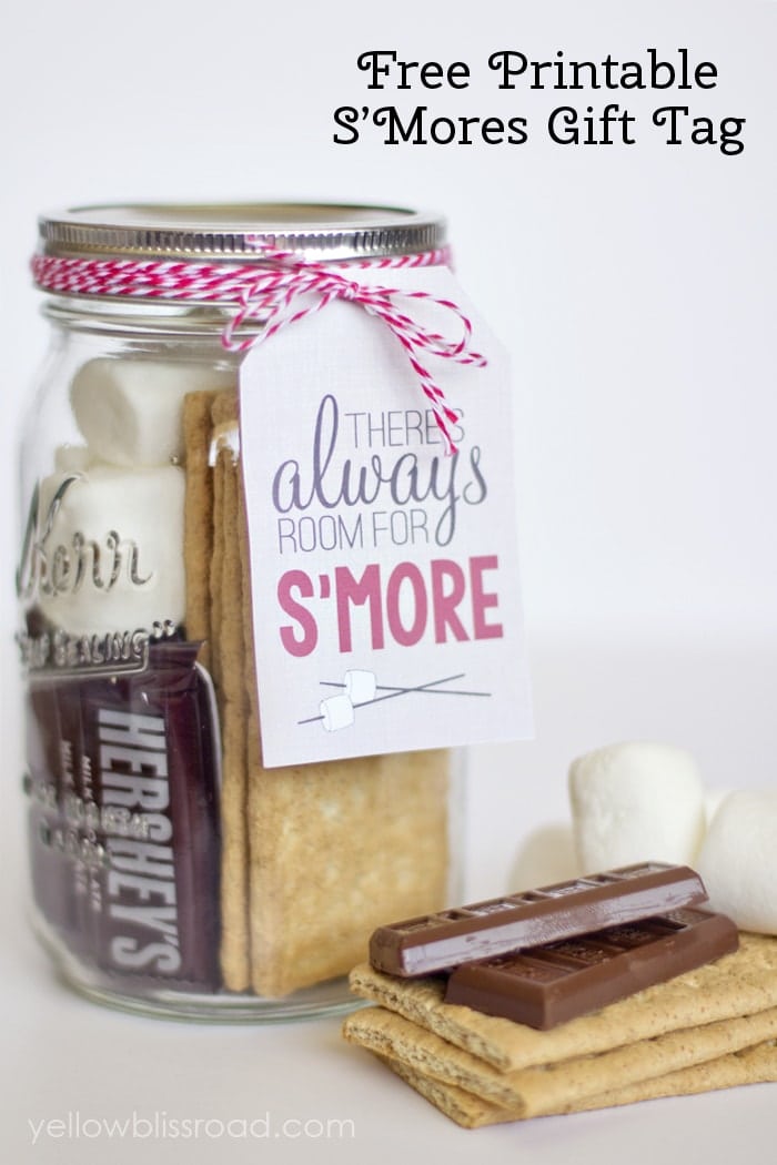 Free Printable S'MORES Gift Tag