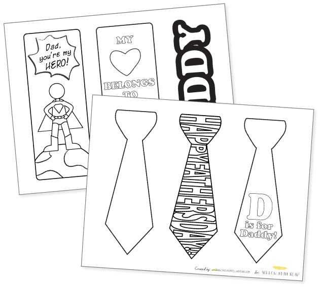 father's day bookmark ideas