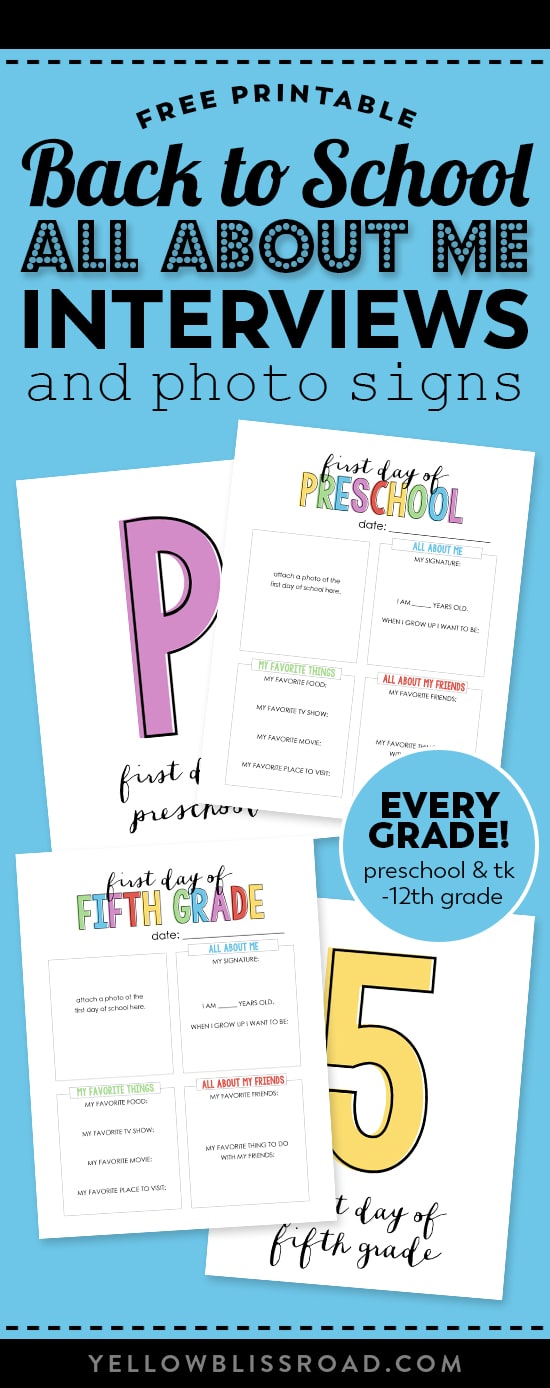 Image of printables for last day of school